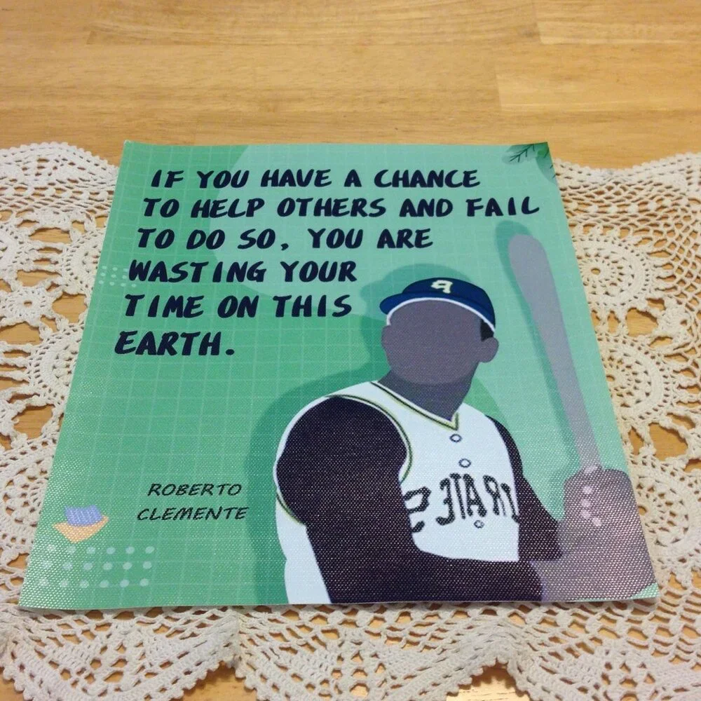 Inspirational sports art flexible fabric prints